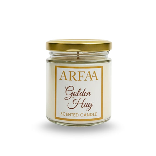 ARFAA - GOLDEN HUG | VANILA SCENTED CANDLE