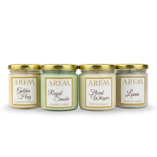 PACK OF 4 SCENTED CANDLE SPECIAL COMBO OFFER | ARFAAPERFUMES