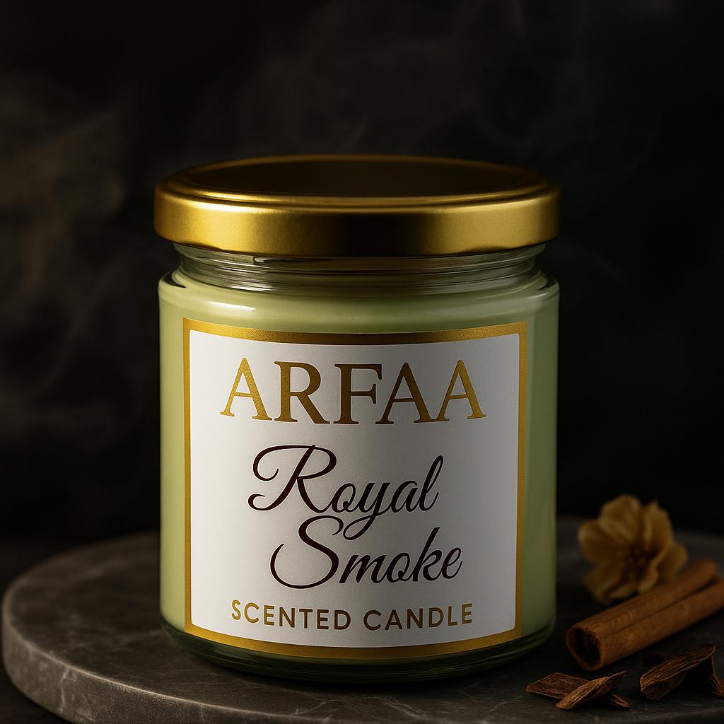 ARFAA - ROYAL SMOKE | OUD SCENTED CANDLE