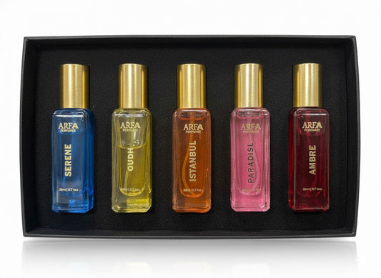 ARFAA PERFUMES SILVERCOLLECTION GIFT SET |PACK OF 5