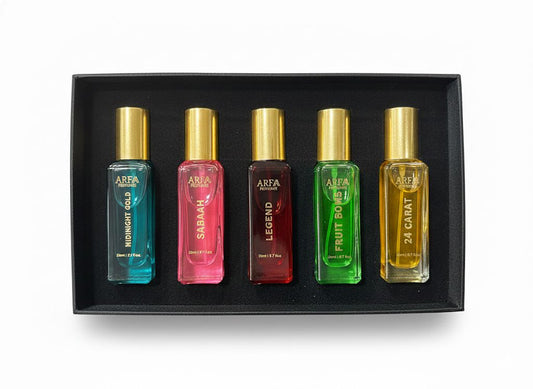 ARFAA PERFUMES GOLD COLLECTION GIFT SET |PACK OF 5