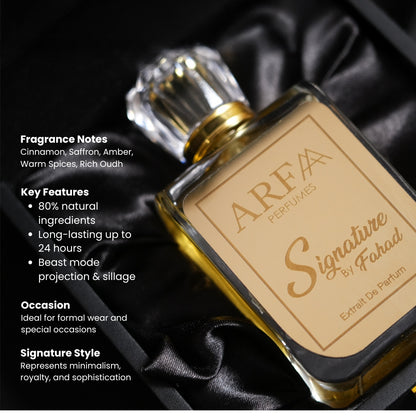SIGNATURE BY FAHAD-100 ML UNISEX LUXURY PERFUME | ARFAA PERFUMES
